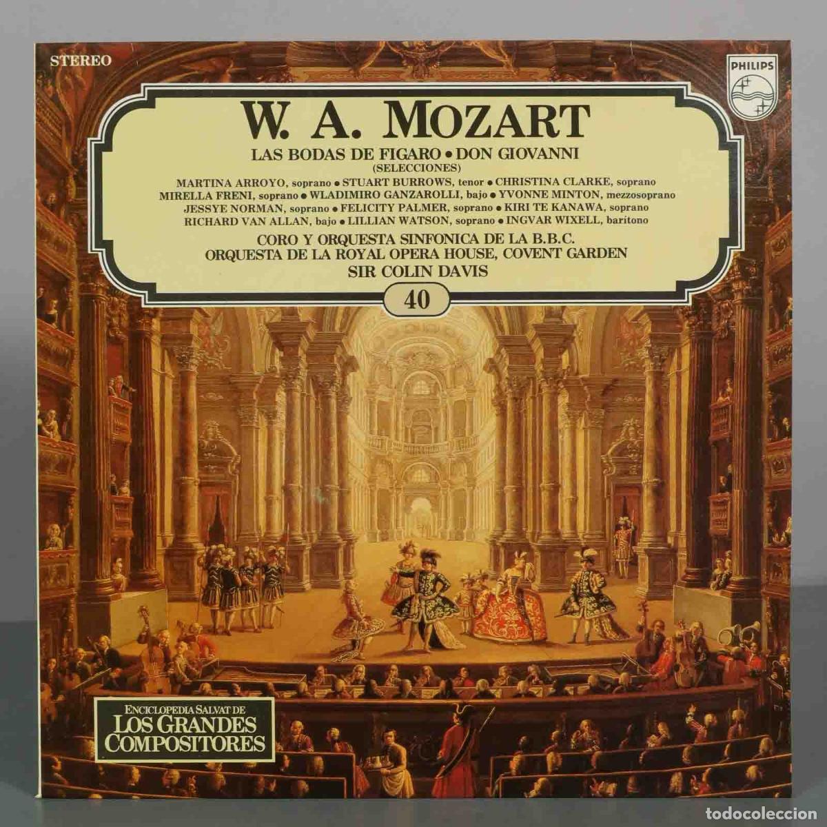 Discos de vinil: LP. Las bodas de F&iacute;garo - Don Giovanni - W. A. Mozart - Sir Colin Davis, Martina Arroyo, Stuart Bur