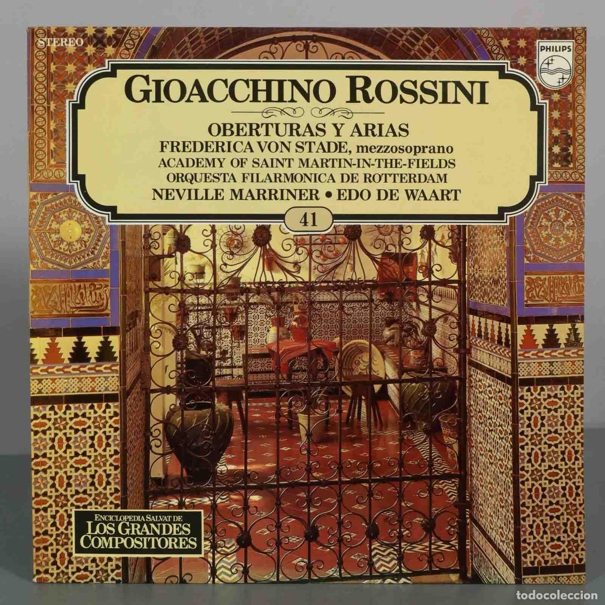 Discos de vinil: LP. Rossini: Oberturas y Arias - Frederica von Stade, Academy of Saint Martin-in-the-Fields, Nevill