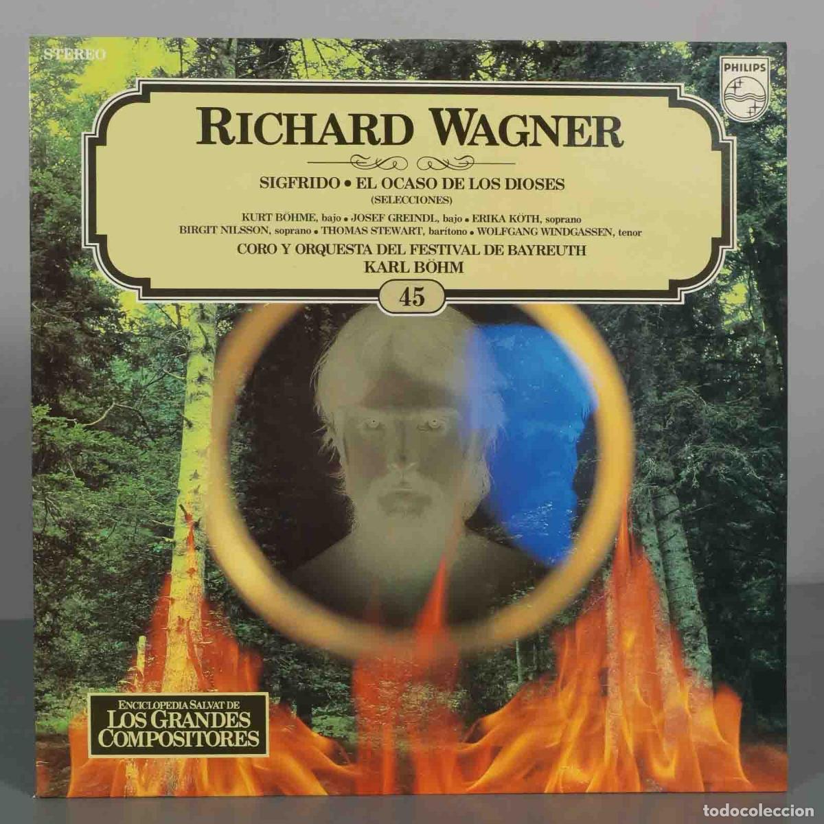 Discos de vinil: LP. Richard Wagner - Karl B&ouml;hm, Coro y Orquesta del Festival de Bayreuth, Birgit Nilsson, Wolfgang