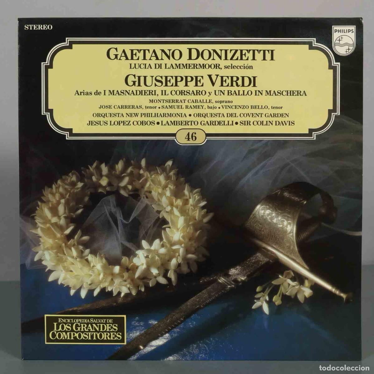 Discos de vinil: LP. Lucia Di Lammermoor, Selecci&oacute;n / Arias De I Masnadieri, El Corsario Y Un Ballo En Maschera - Ga