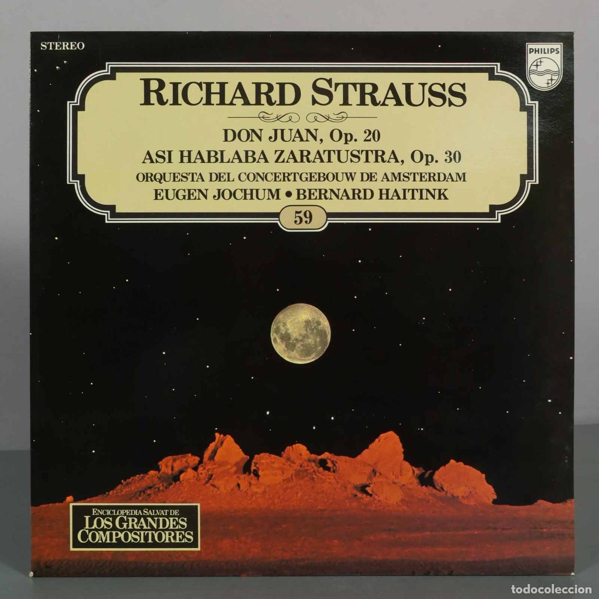 Discos de vinilo: LP. Don Juan, Op. 20 / As&iacute; hablaba Zaratustra, Op. 30 - Richard Strauss - Orquesta Del Concertgebou