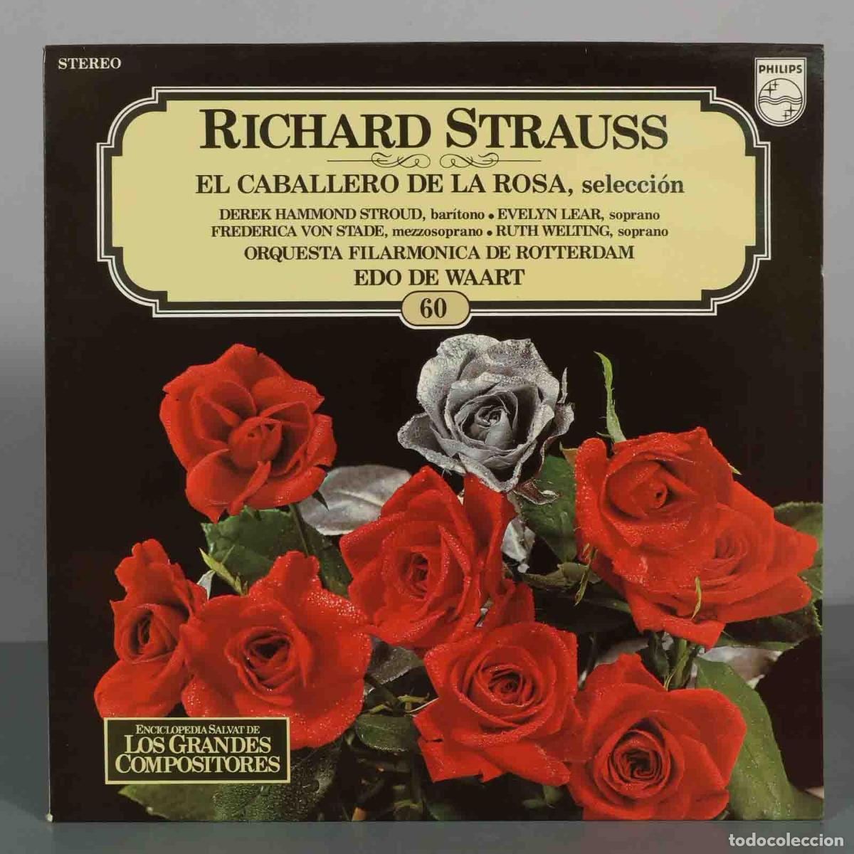 Discos de vinilo: LP. Richard Strauss - El Caballero de la Rosa (Selecci&oacute;n) - Edo de Waart, Frederica von Stade, Evel