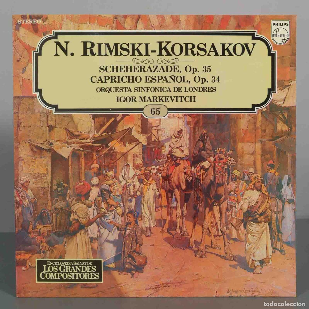 Discos de vinilo: LP. Rimsky-Korsakov - Scheherazade, Capricho Espa&ntilde;ol - Orquesta Sinf&oacute;nica de Londres, Igor Markevit