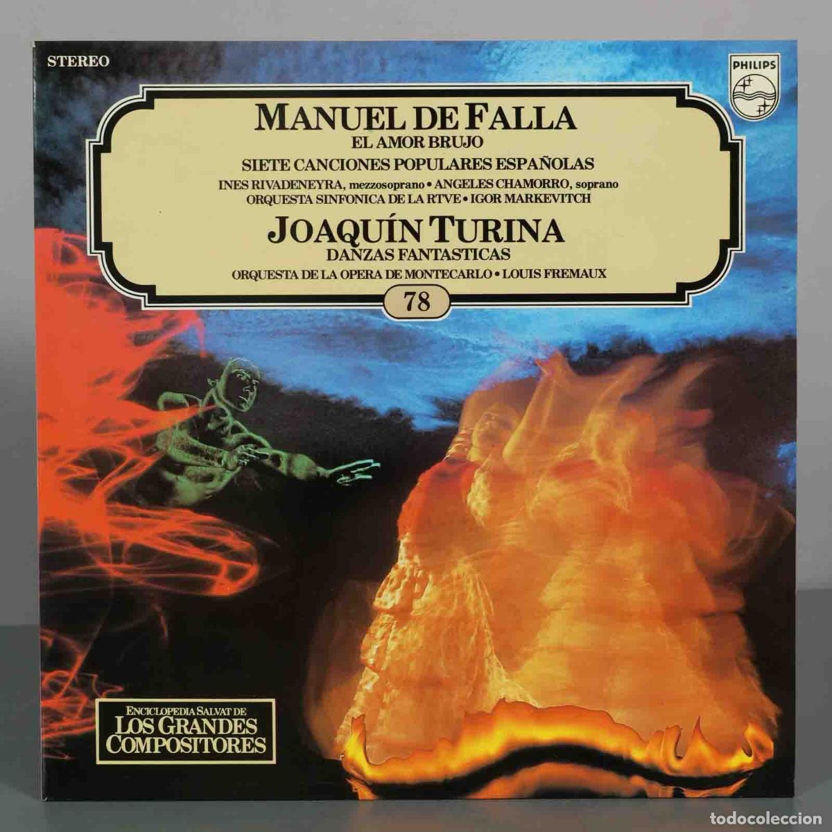 Discos de vinilo: LP. El Amor Brujo, Siete Canciones Populares Espa&ntilde;olas, Danzas Fant&aacute;sticas - Manuel de Falla, Joaqu