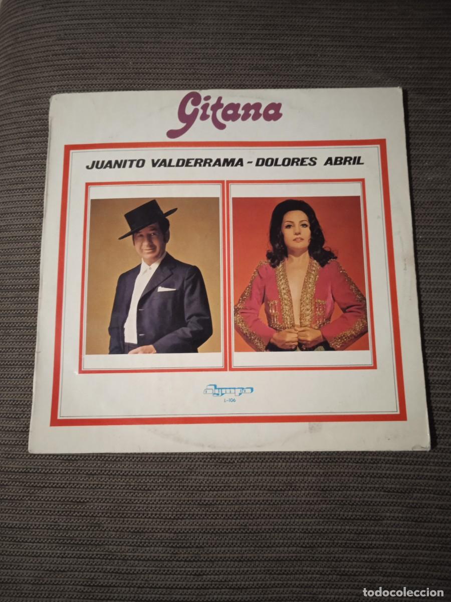 Discos de vinilo: Gitana | Juanito Valderrama y Dolores Abril| Disco Vinilo Musica