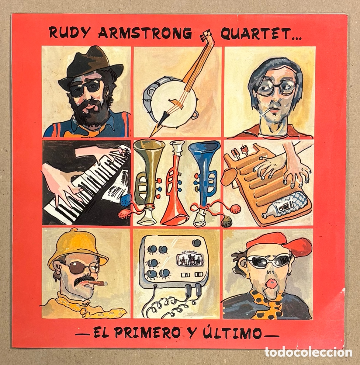 Dischi in vinile: L.P. VINILO. RUDY ARMSTRONG QUARTET &ldquo;EL PRIMERO Y &Uacute;LTIMO&rdquo; (DIAPASON - RAQ 1986).