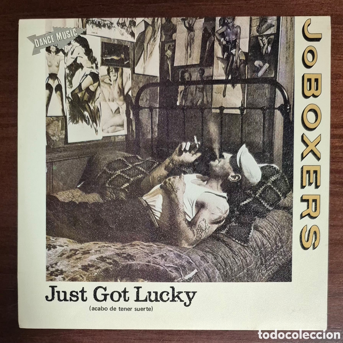 Discos de vinilo: SINGLE - JOBOXERS - JUST GOT LUCKY - 1983 ESPA&Ntilde;A (PROMO)