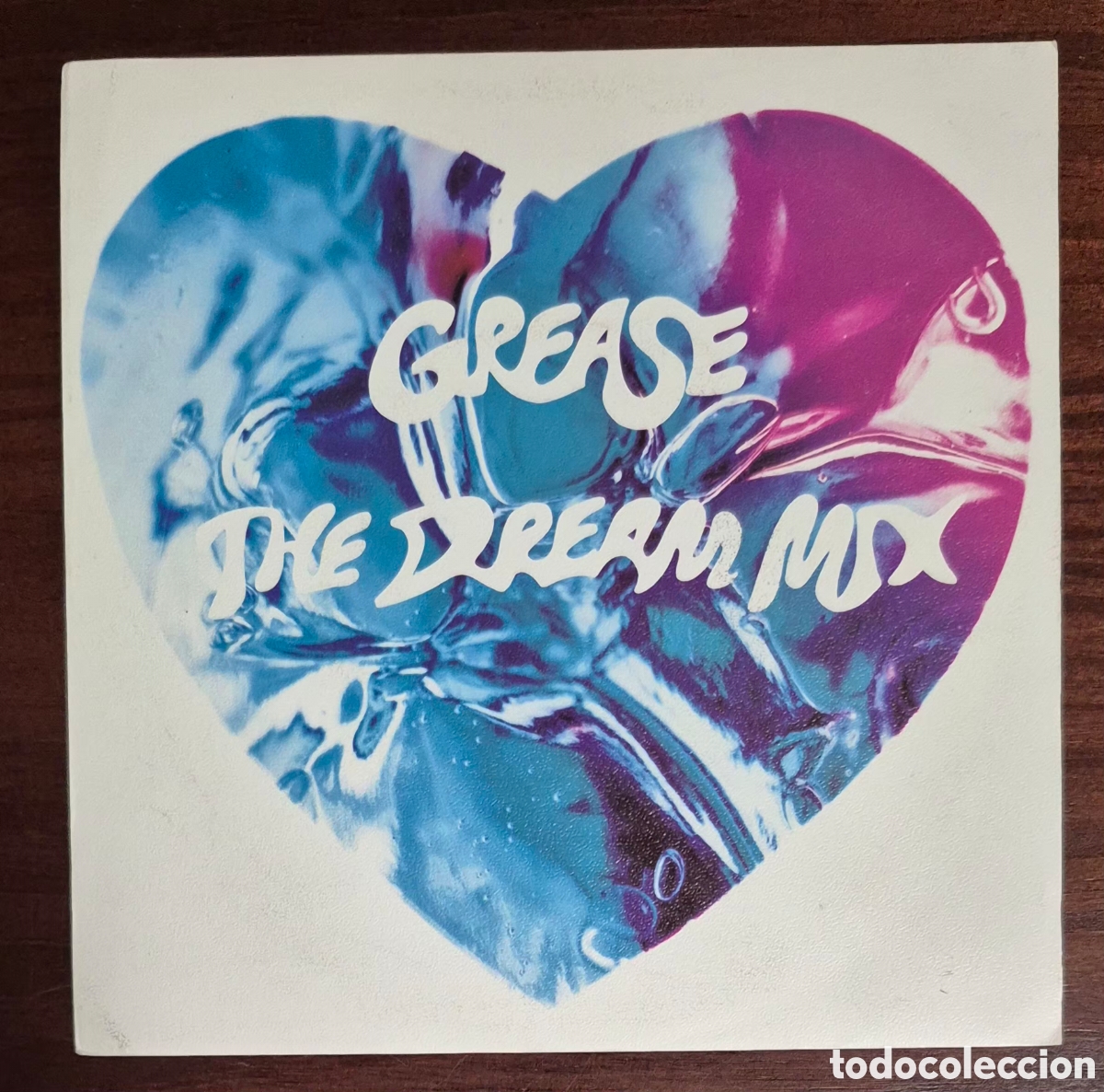Discos de vinilo: SINGLE - FRANKIE VALLI, JOHN TRAVOLTA AND OLIVIA NEWTON-JOHN - GREASE THE DREAM MIX - 1991 ESPA&Ntilde;A