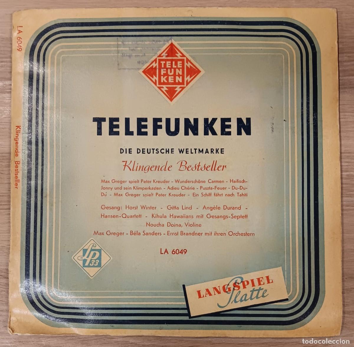Discos de vinilo: LP DISCO VINILO TELEFUNKEN KLINGENDE BESTSELLER