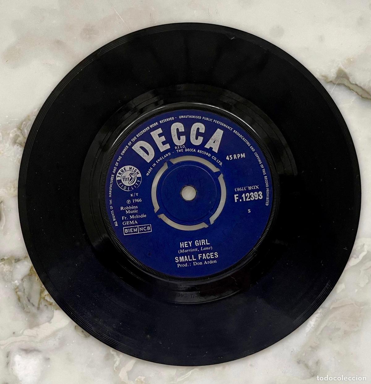 Discos de vinilo: SMALL FACES. HEY GIRL / ALMOST GROWN. SINGLE ORIGINAL UK 1966