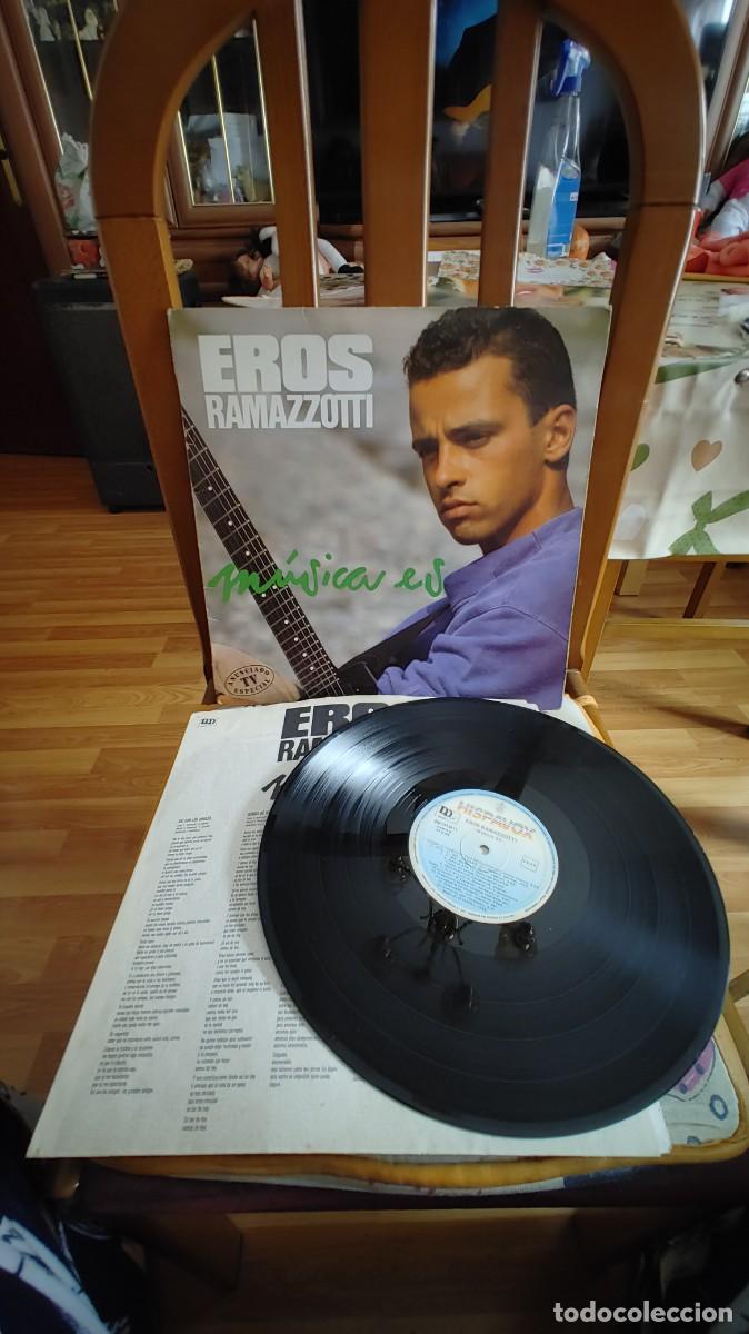 Discos de vinilo: EROS RAMAZZOTTI-LP MUSICA ES-ENCARTE LETRAS