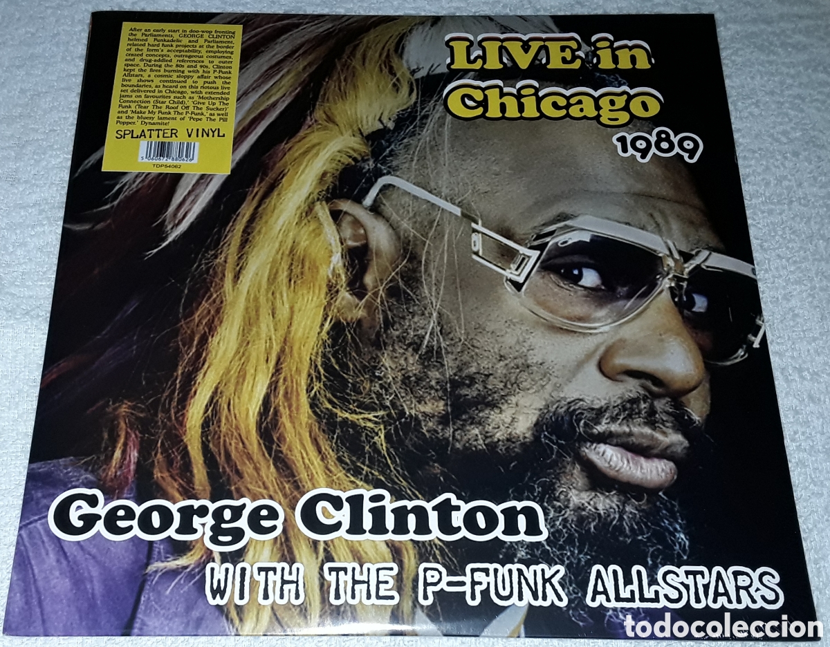 Discos de vinilo: LP- GEORGE CLINTON with THE P-PUNK ALLSTARS - LIVE IN CHICAGO 1989 - NUEVO Y PRECINTADO - MADE IN UK