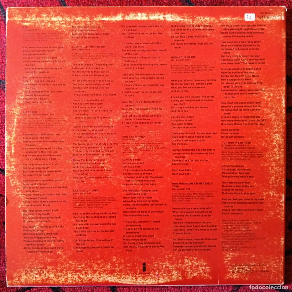 Discos de vinilo: JIM CAPALDI ** Oh How We Danced ** VINILO LP 1972 - Foto 2