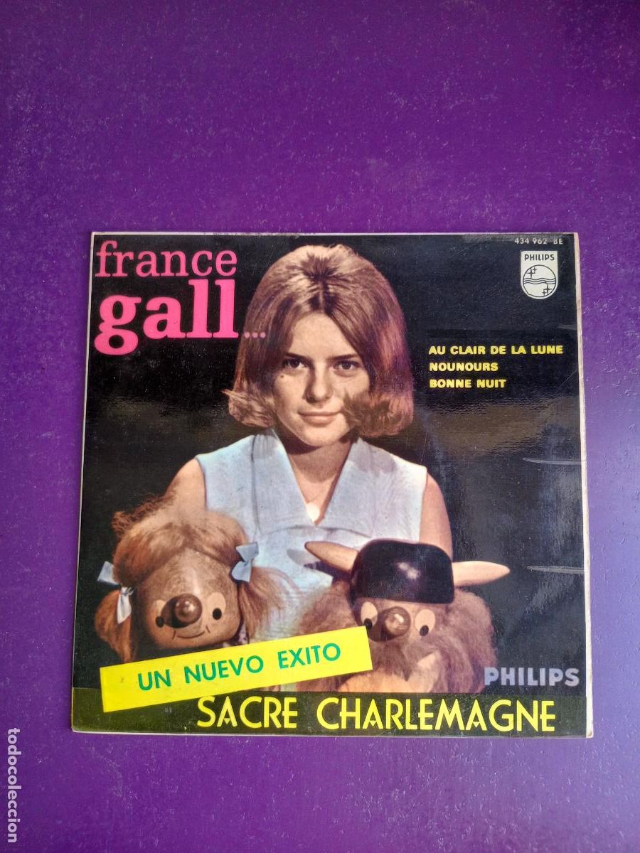 Discos de vinilo: FRANCE GALL - EP PHILIPS 1965 - SACRE CHARLEMAGE +3 - FRANCIA POP, POCO USO