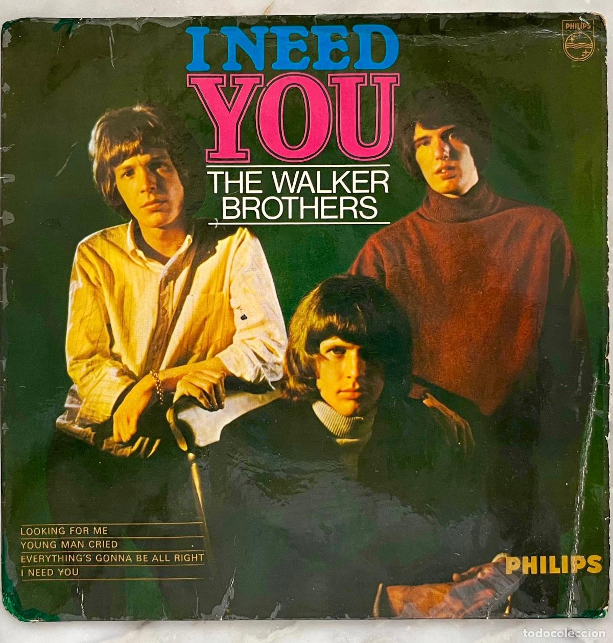 Discos de vinilo: THE WALKER BROTHERS. I NEED YOU. SOLO PORTADA EP ORIGINAL UK