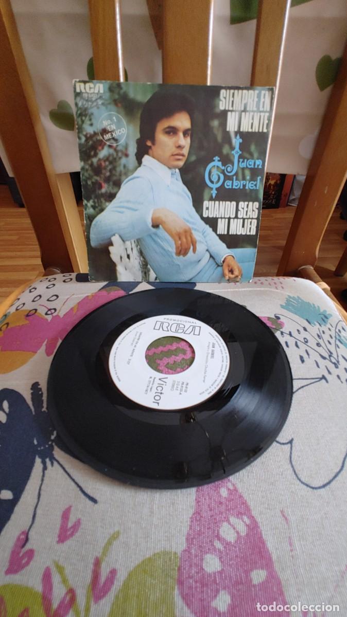 Discos de vinilo: JUAN GABRIEL-SINGLE SIEMPRE EN MI MENTE