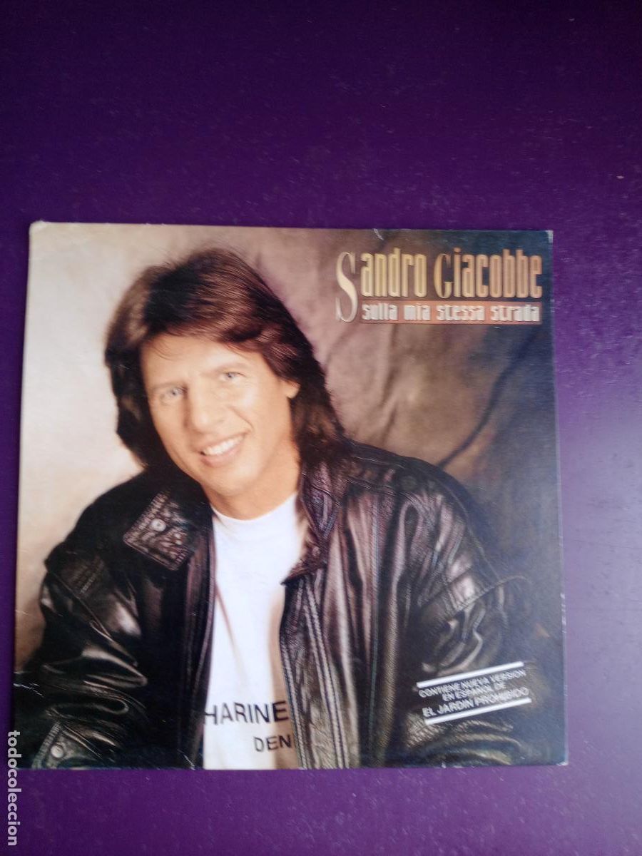 Discos de vinilo: Sandro Giacobbe &lrm;&ndash; El Jardin Prohibido - Sg BCN 1992 PROMO - ITALIA POP -