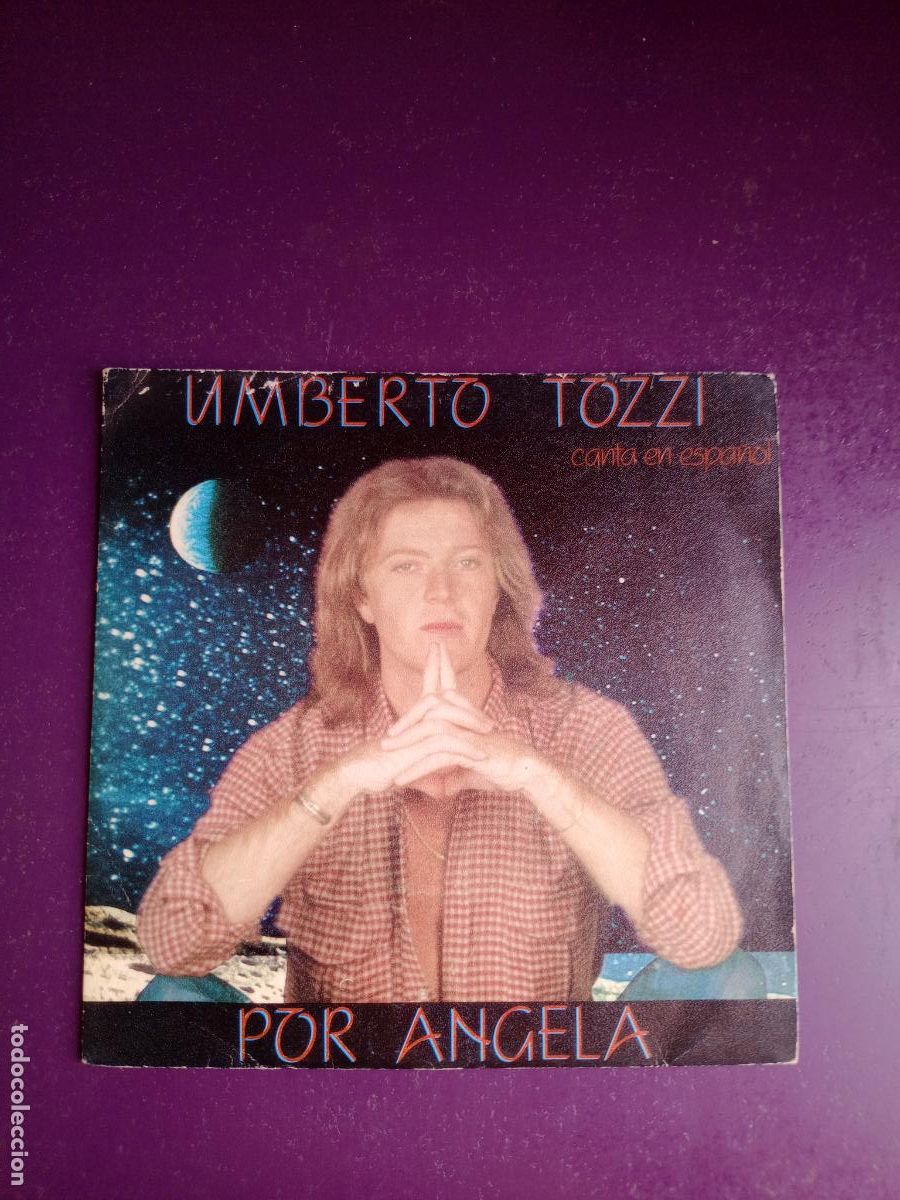 Discos de vinilo: Umberto Tozzi &ndash; Por Angela (EN ESPA&Ntilde;OL) - Sg EPIC 1981 PROMO - ITALIA POP -