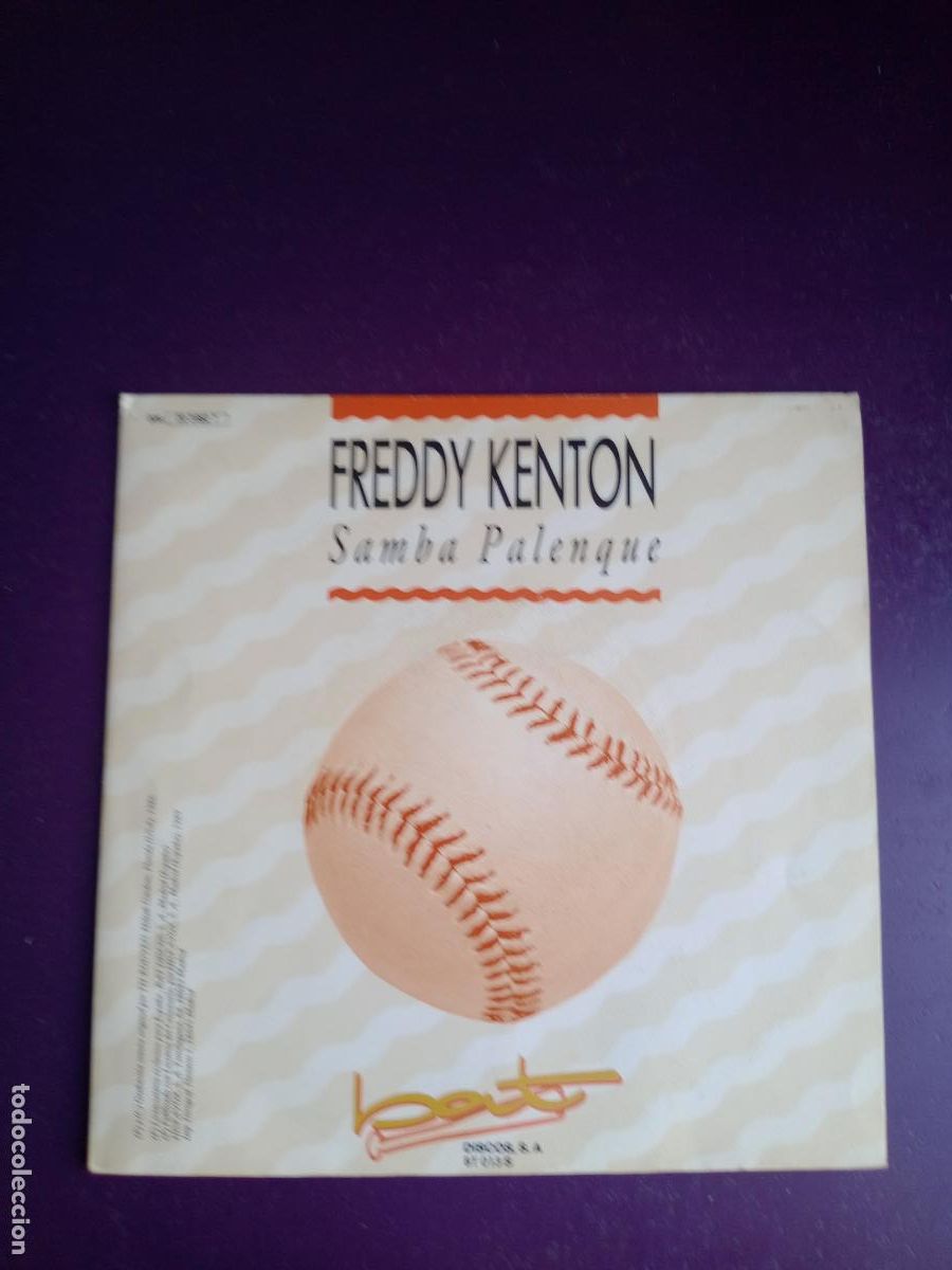 Discos de vinilo: Freddy Kenton &ndash; Samba Palenque - Sg BAT 1989 - MERENGUE LATIN - MUY POCO USO