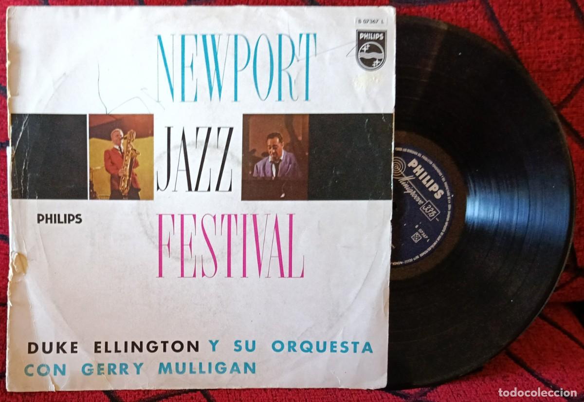 Discos de vinilo: DUKE ELLINGTON Y SU ORQUESTA CON GERRY MULLIGAN **Newport Jazz Festival** VINILO LP 1969