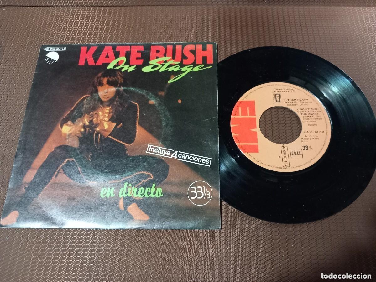 Disques de vinyle: Kate Bush / On Stage (En Directo) / Single 7&rdquo; CUATRO CANCIONES