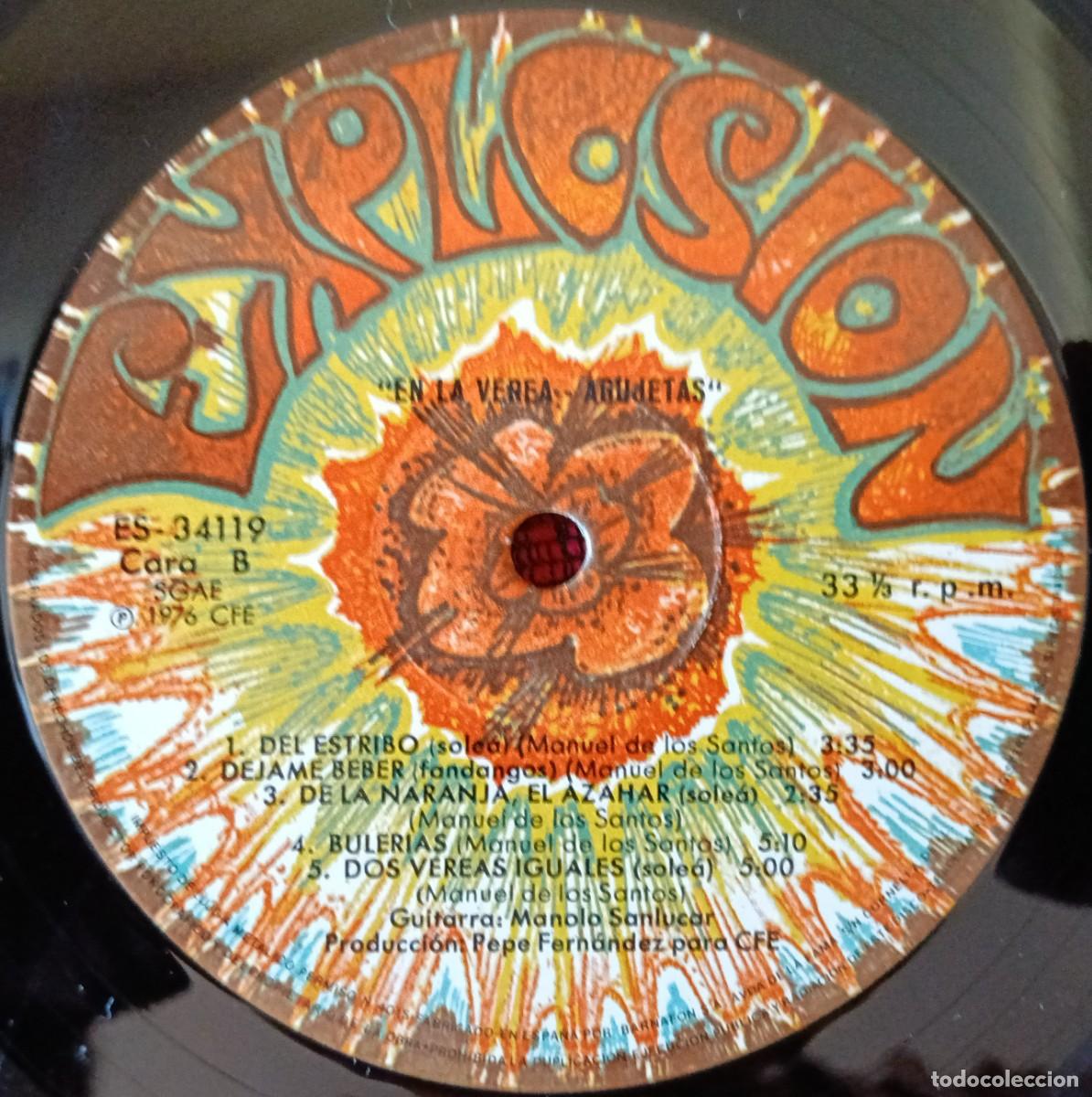 Discos de vinilo: AGUJETAS ** En La Verea ** VINILO LP 1976 - Foto 4