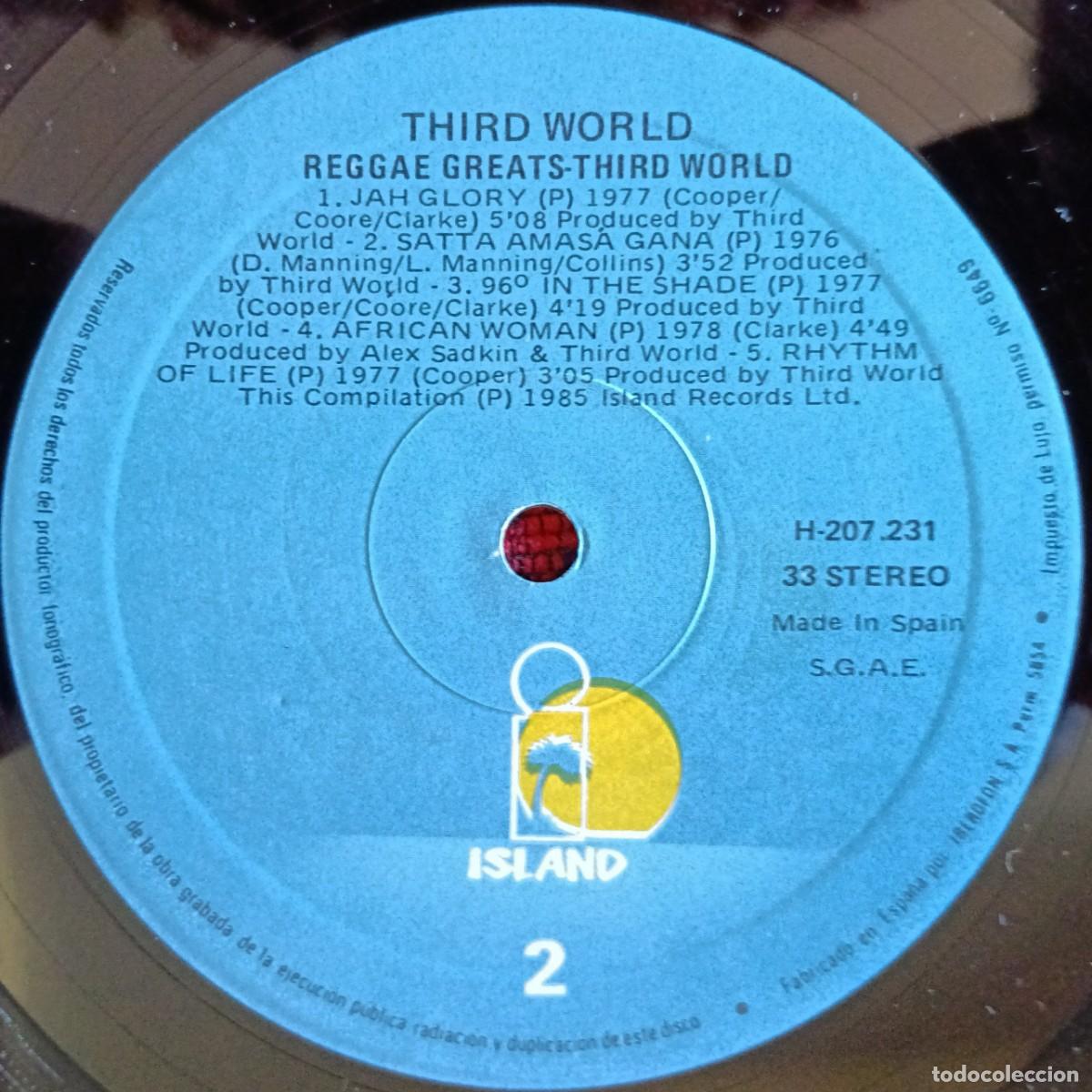 Discos de vinilo: THIRD WORLD ** Reggae Greats ** VINILO LP 1985 - Foto 4