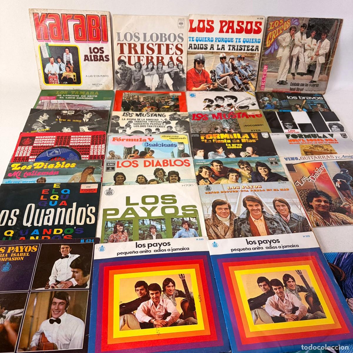 Discos de vinilo: LOTE 26 SINGLES Y EPS DE GRUPOS ESPA&Ntilde;OLES DIFERENTES &Eacute;POCAS