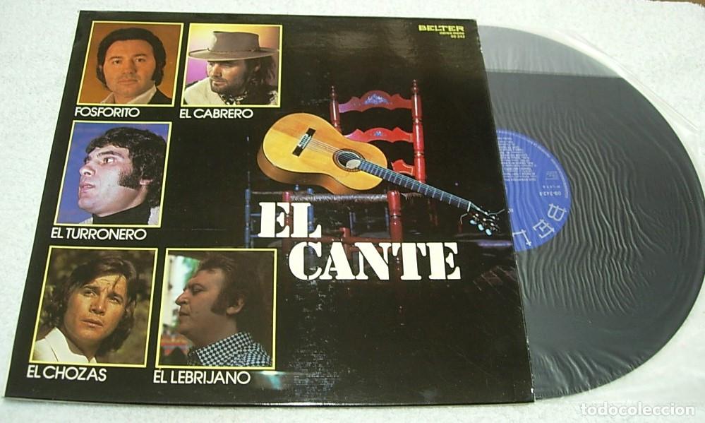 Discos de vinilo: EL CANTE LP VINILO BELTER 1979 FLAMENCO FOSFORITO EL LEBRIJANO EL TURRONERO Excelente / Nuevo