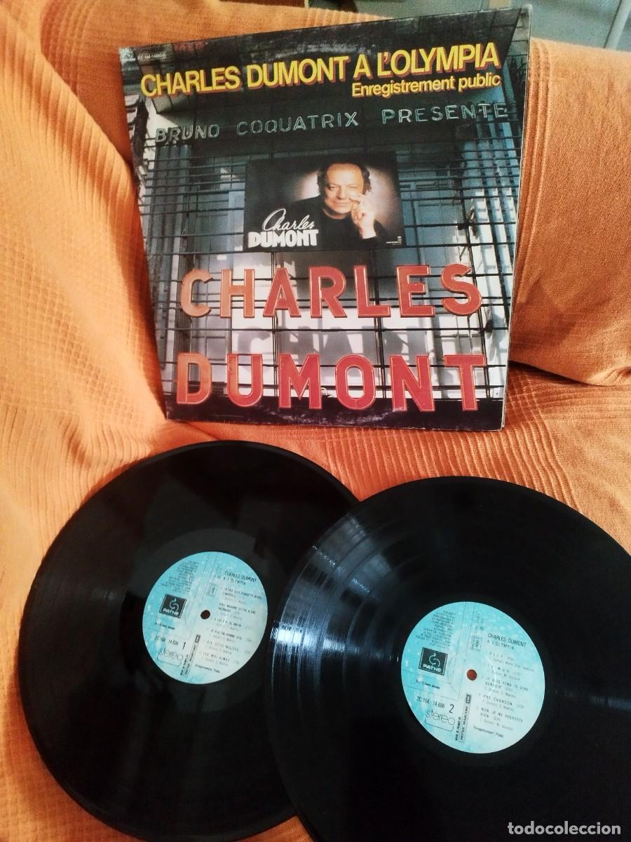Discos de vinilo: Charles Dumont &ndash; A L'Olympia (Enregistrement Public). Doble vinilo lp.