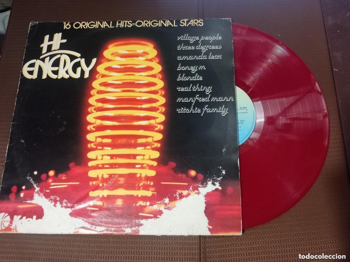 Vinyl-Schallplatten: Hi-Energy (16 ORIGINAL HITS-ORIGINAL STARS) / LP [VINILO ROJO Made in Sweden]