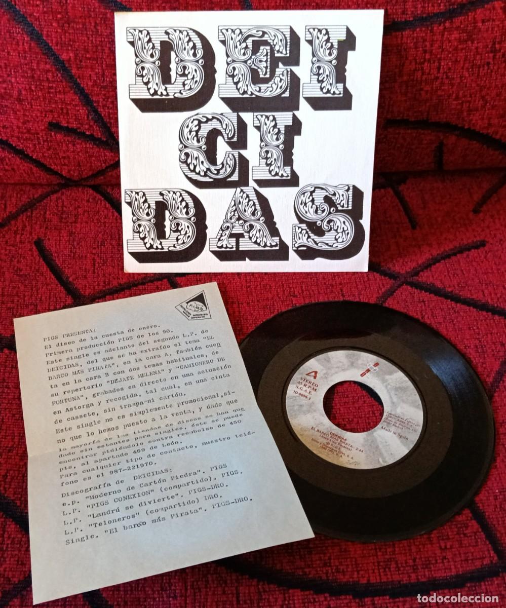 Discos de vinilo: DEICIDAS ** El Barco M&aacute;s Pirata ** SINGLE VINILO 1989 CON HOJA PROMOCIONAL