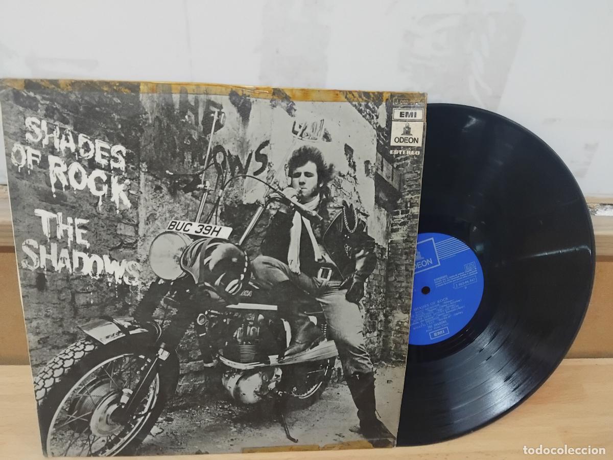 Discos de vinilo: THE SHADOWS. SHADES OF ROCK. LP EMI ODEON 1970