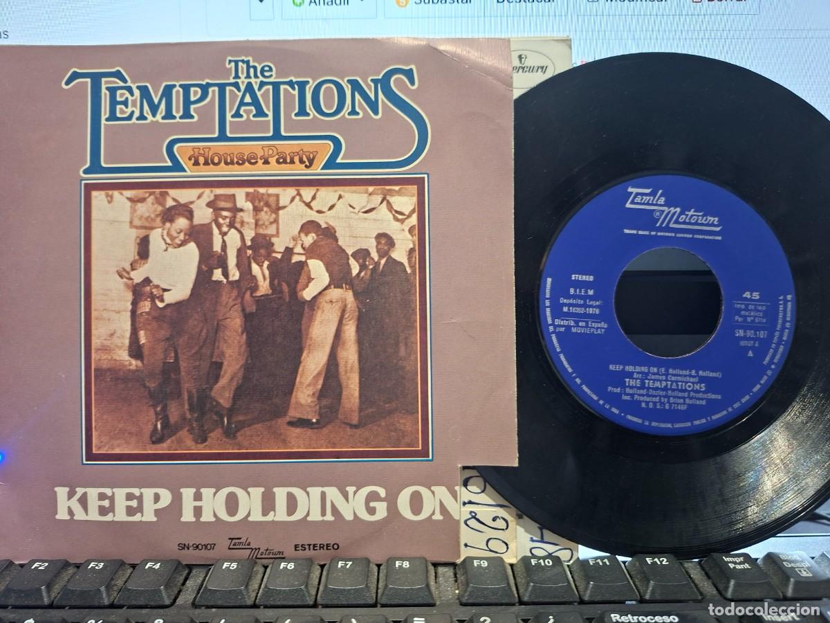 Discos de vinilo: THE TEMPTATIONS - KEEP HOLDING ON - SINGLE DE VINILO MOTOWN C- 33