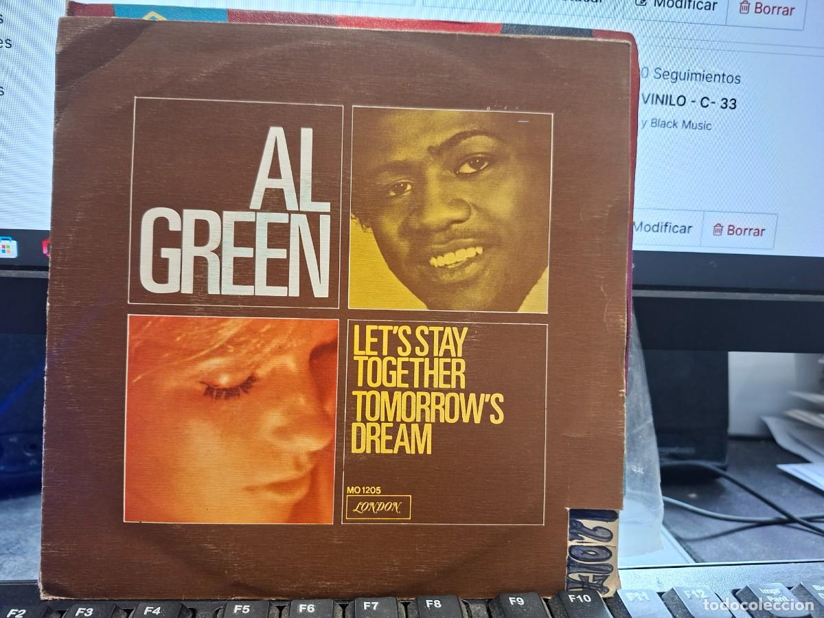 Discos de vinilo: AL GREEN - LET'S STAY TOGETHER - SINGLE DE VINILO - C- 33