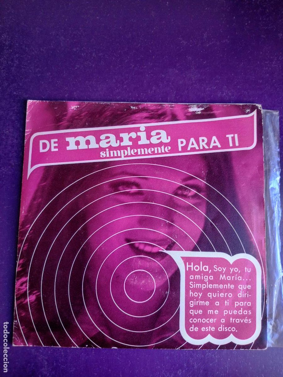 Discos de vinilo: De Maria Simplemente Para Ti - Sg BELTER 1972 - AUDIOLIBRO - MUY POCO USO - ALGUERO - GAZZANI