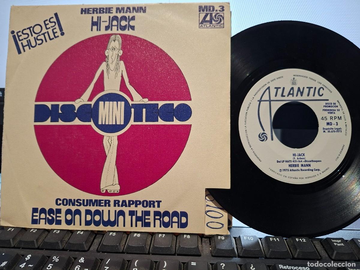 Discos de vinilo: HERBIE MANN - HI JACK - SINGLE DE VINILO COMPARTIDO PROMOCIONAL - C- 33