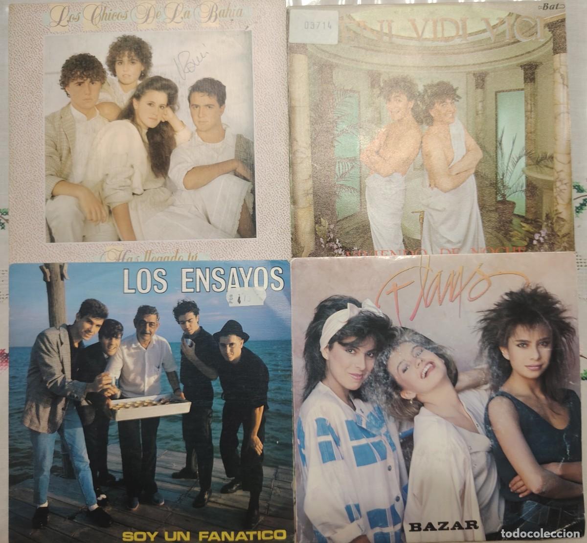 Discos de vinilo: LOTE DE 4 SINGLES POP ROCK ESPA&Ntilde;OL RAROS ORIGINALES LOTE 4 VER FOTOS