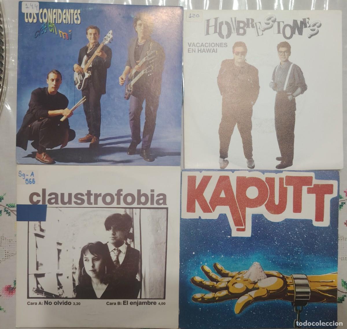 Discos de vinilo: LOTE DE 4 SINGLES POP ROCK ESPA&Ntilde;OL RAROS ORIGINALES LOTE 8 VER FOTOS
