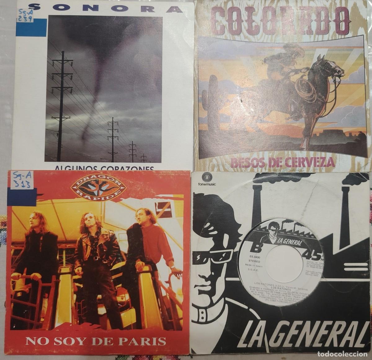 Discos de vinilo: LOTE DE 4 SINGLES POP ROCK ESPA&Ntilde;OL RAROS ORIGINALES LOTE 9 VER FOTOS