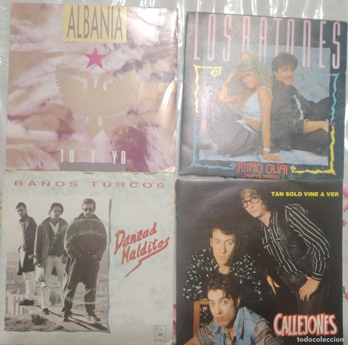 Discos de vinilo: LOTE DE 4 SINGLES POP ROCK ESPA&Ntilde;OL RAROS ORIGINALES LOTE 11 VER FOTOS