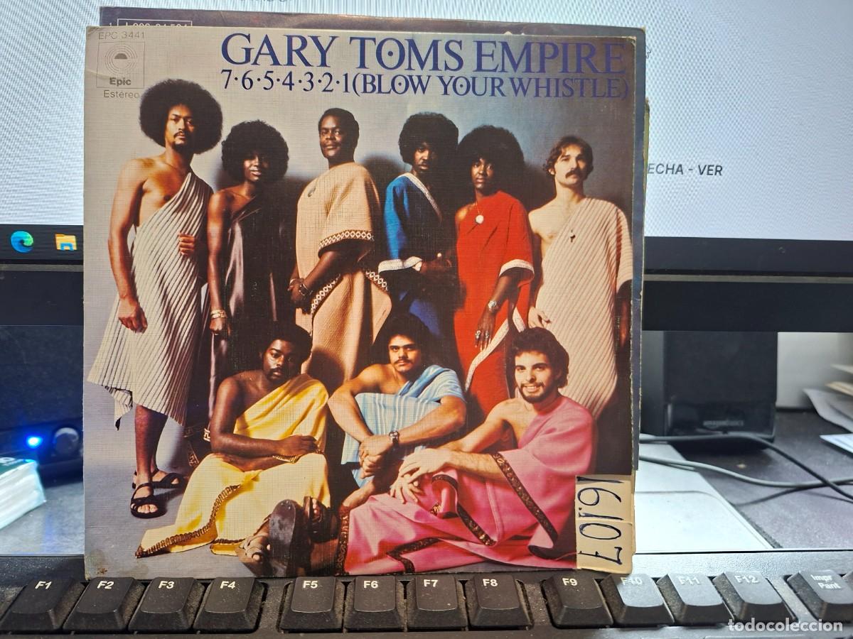 Discos de vinilo: GARY TOMS EMPIRE - 7654321 BLOW YOUR WHISTLE - SINGLE DE VINILO - C- 34