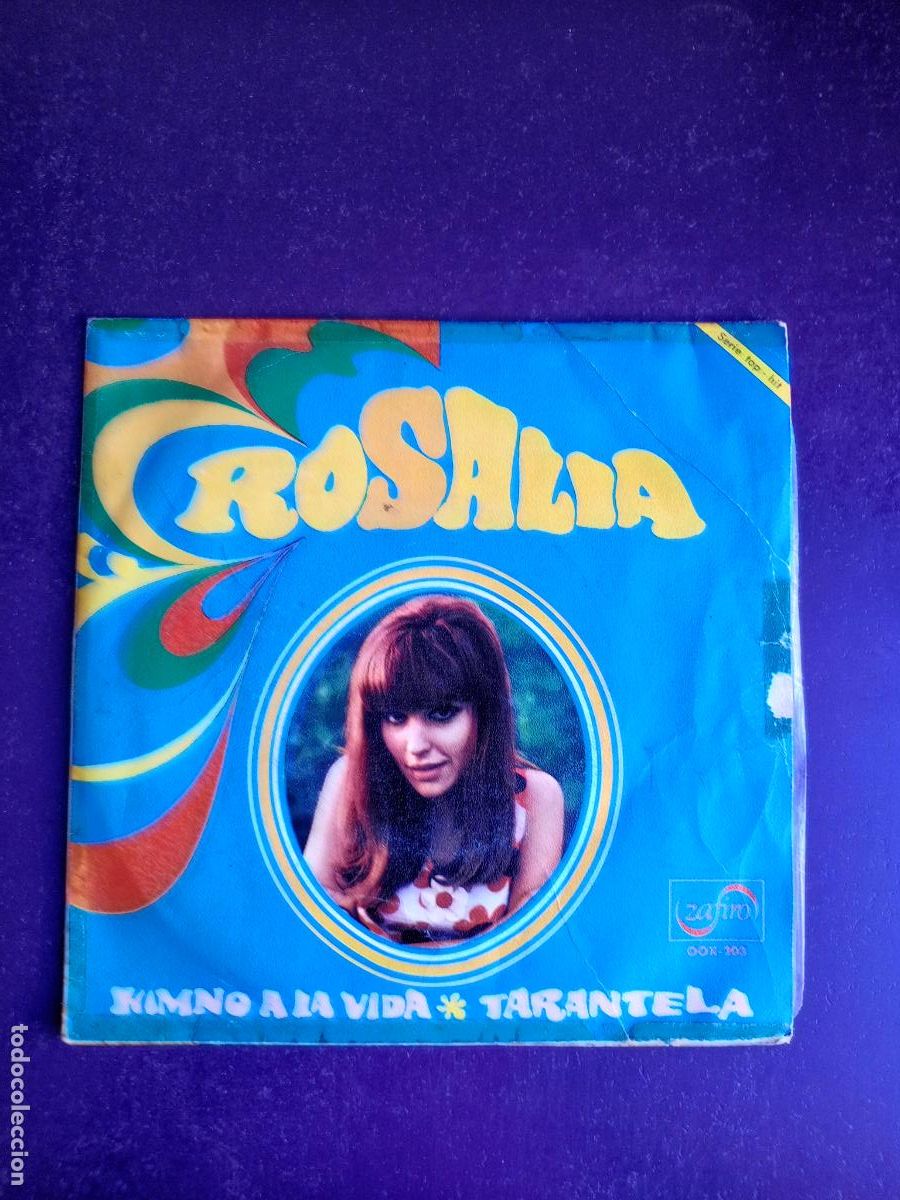 Discos de vinilo: Rosal&iacute;a &ndash; Himno A La Vida / Tarantela - Sg ZAFIRO 1968 - POP CHICAS 60'S - USO LEVE VINILO