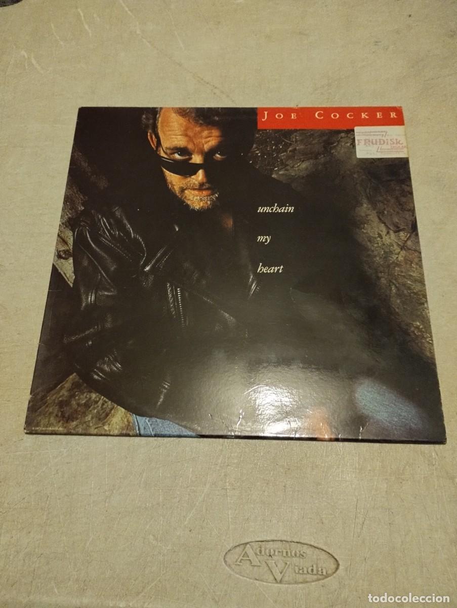 Discos de vinilo: JOE COCKER LP UNCHAIN MY HEART ESP.1987