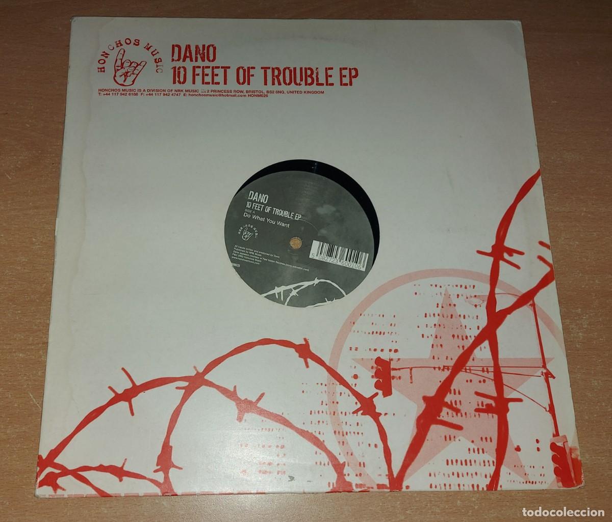 Discos de vinilo: Maxi vinilo 12&rdquo; Dano 10 Feet Of Trouble EP UK 2003 Honchos music