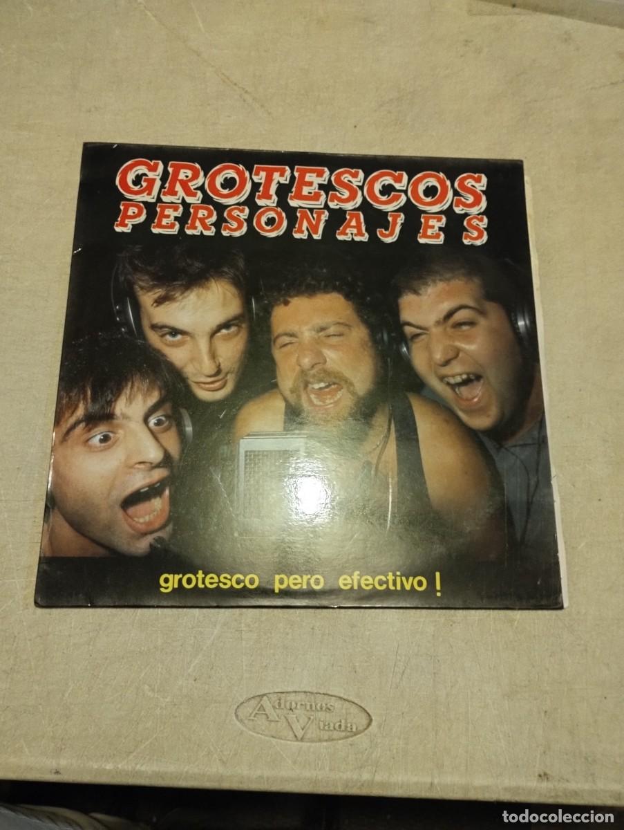 Discos de vinilo: GROTESCOS PERSONAJES LP GROTESCO PERO EFECTIVO INSERT LETRAS