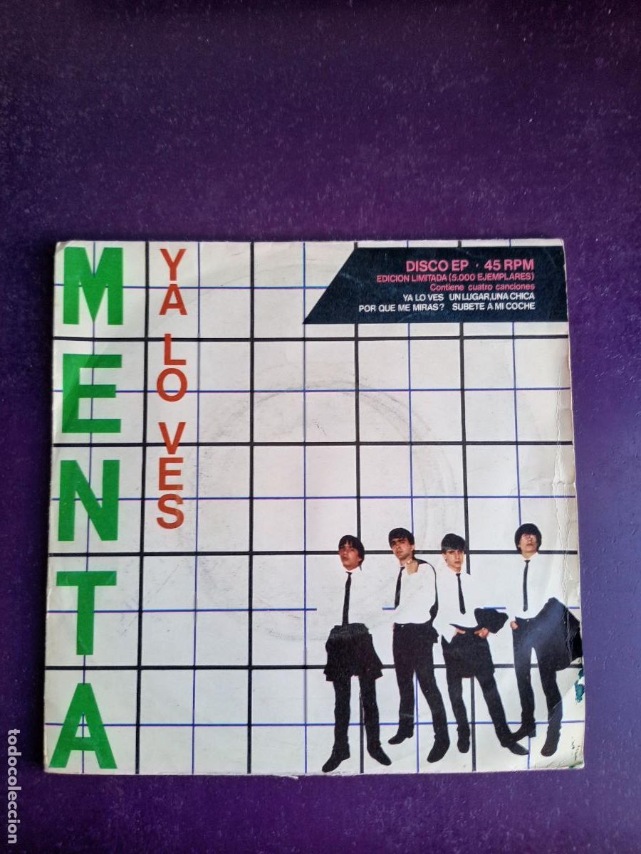 Discos de vinilo: MENTA - YA LO VES +3 - EP EMI ODEON 1980 - POWER POP MOVIDA 80'S - POCO USO