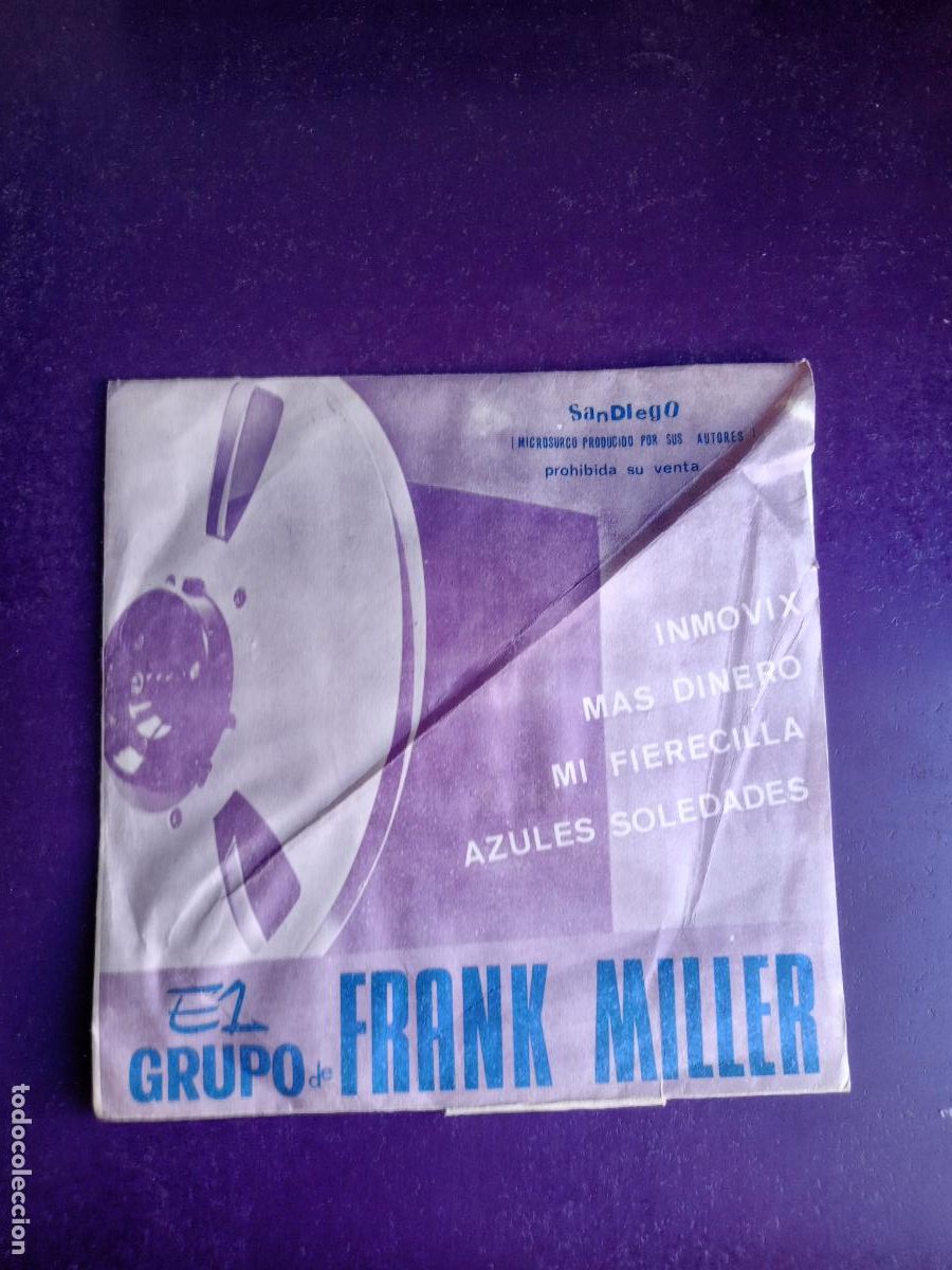 Discos de vinilo: El Grupo De Frank Miller &lrm;&ndash; Inmovix / Mas Dinero +2 EP SANDIEGO 1969 - SIN APENAS USO EN VINILO