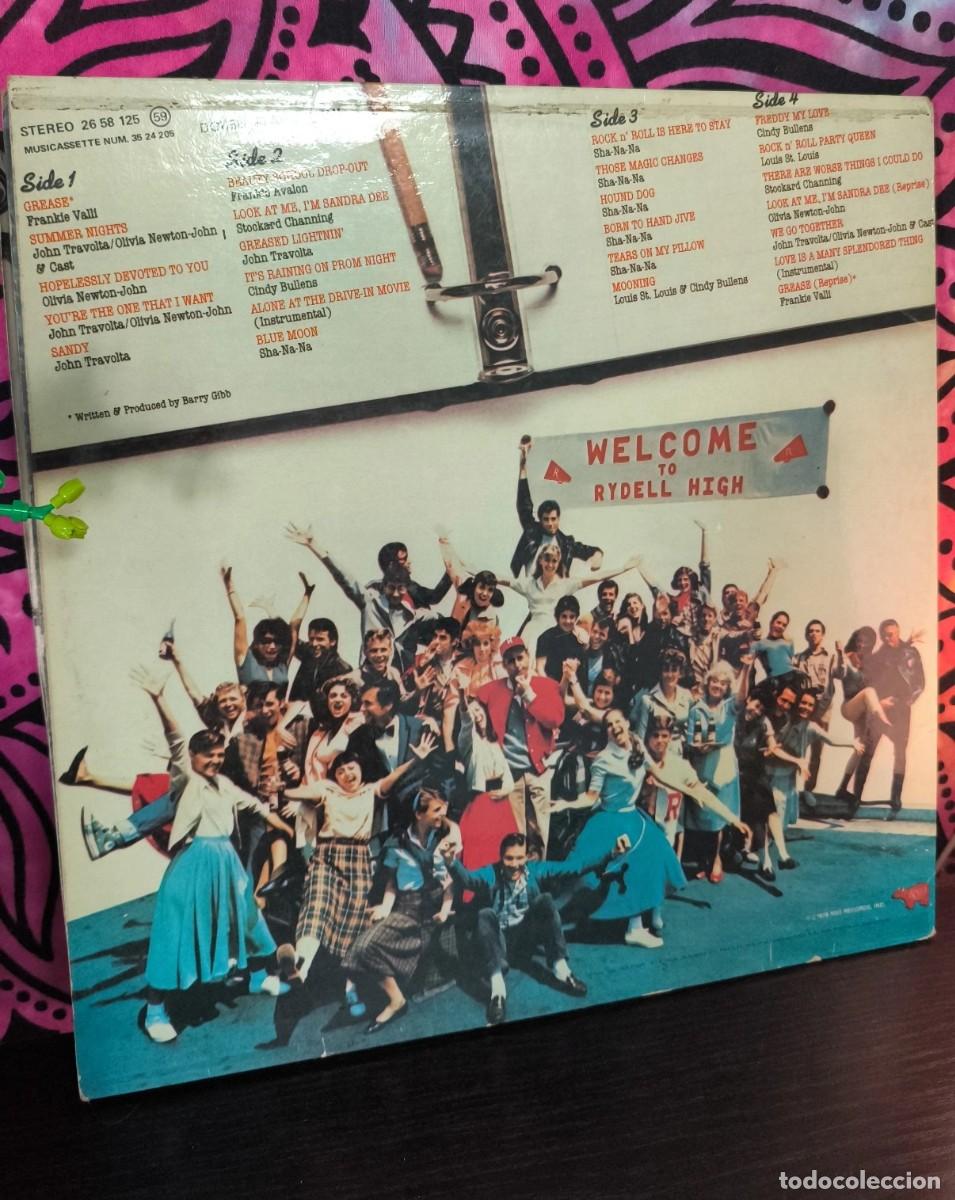 Discos de vinilo: BSO GREASE DOBLE LP VINILO EDICI&Oacute;N GATEFOLD - Foto 3