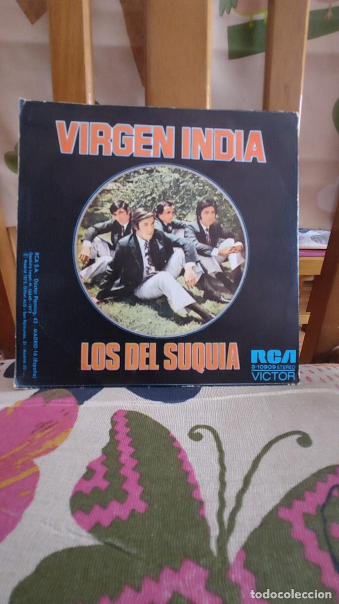 Discos de vinilo: LOS DEL SUQUIA-SINGLE VIRGEN INDIA - Foto 2